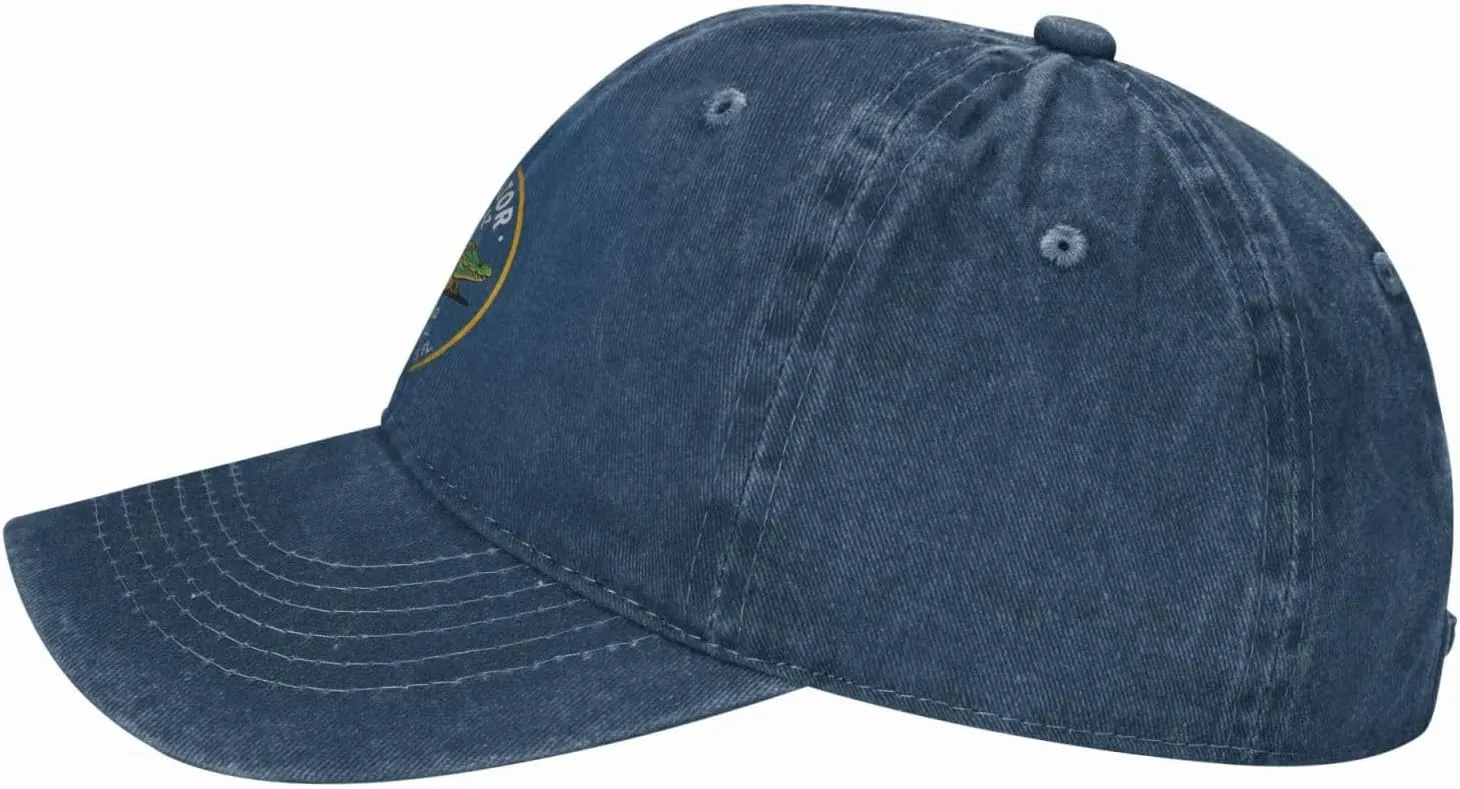 Alligator Alcatraz Hat for Mens Baseball Caps Stylish Washed Dad Hats Cotton