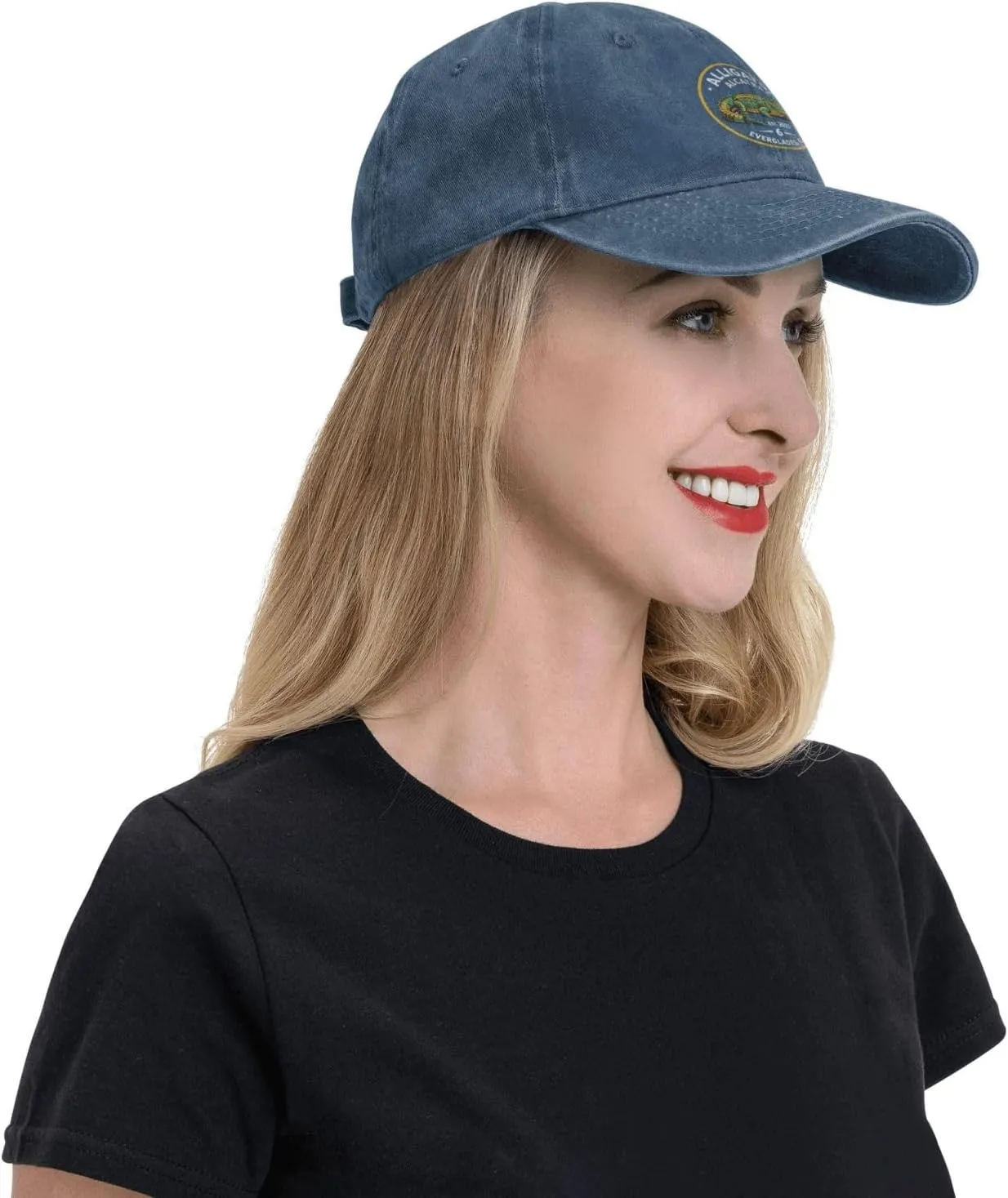 Alligator Alcatraz Hat for Mens Baseball Caps Stylish Washed Dad Hats Cotton