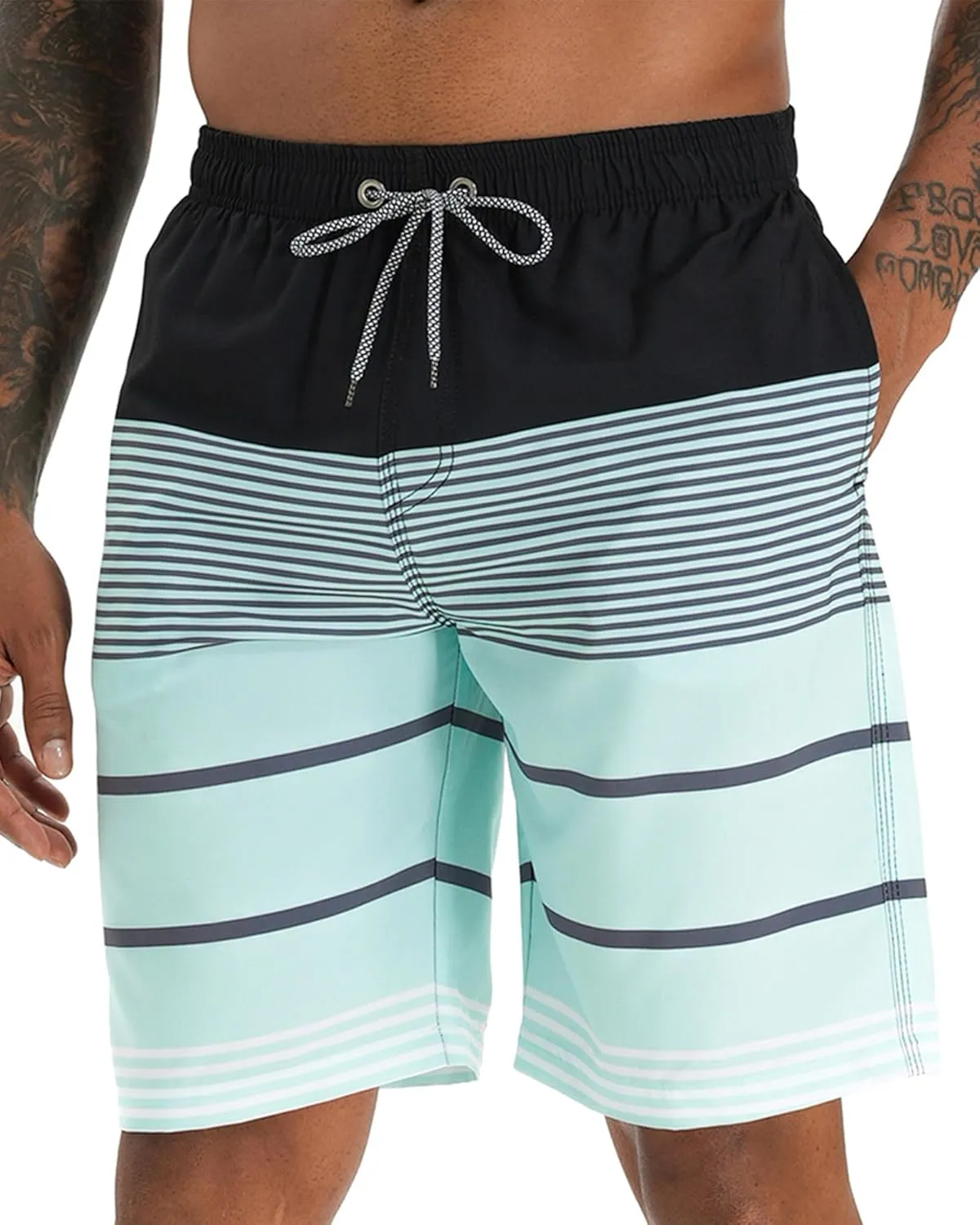 APTRO Men's Swim Trunks 9" Quick Dry Bathing Suit Big & Tall Beach Swimsuits