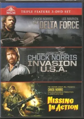 Chuck Norris Triple Feature - The Delta Force / Invasion U.S.A. / Missing In Action by Chuck Norris