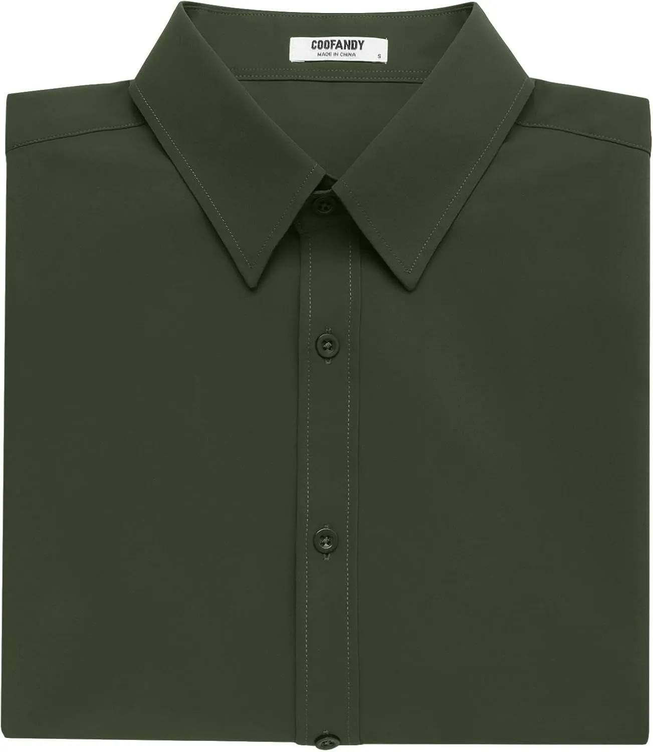 COOFANDY Men's Button Down Shirts Stain Shield Dress Shirts Short Sleeve Summer Business Casual Shirts