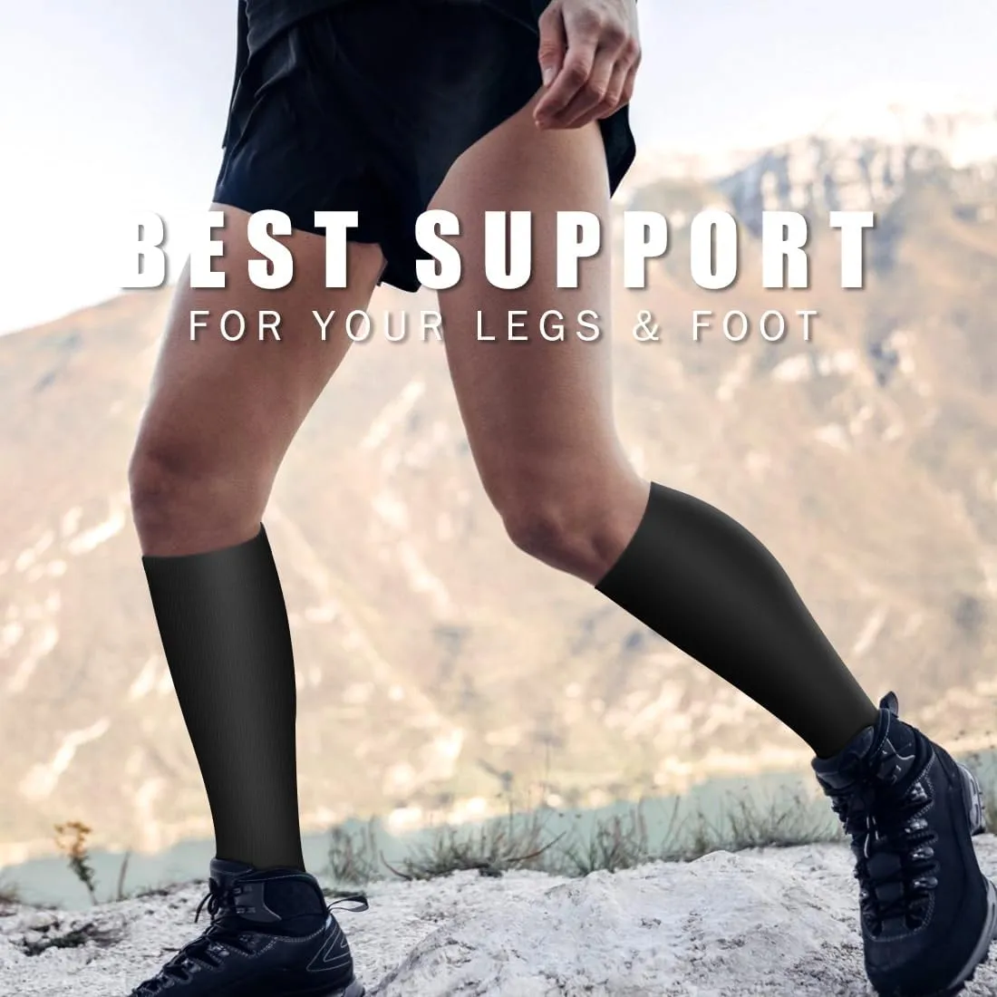 Copper Compression Socks for Women & Men (6 pairs) - Best Support for Nurses, Running, Hiking, Recovery