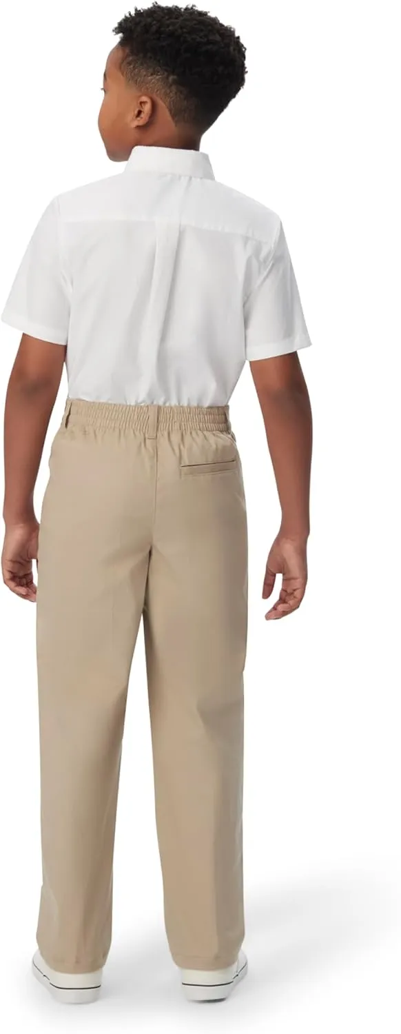 French Toast Boys' Pull-on Relaxed Fit School Uniform Pant (Standard & Husky)