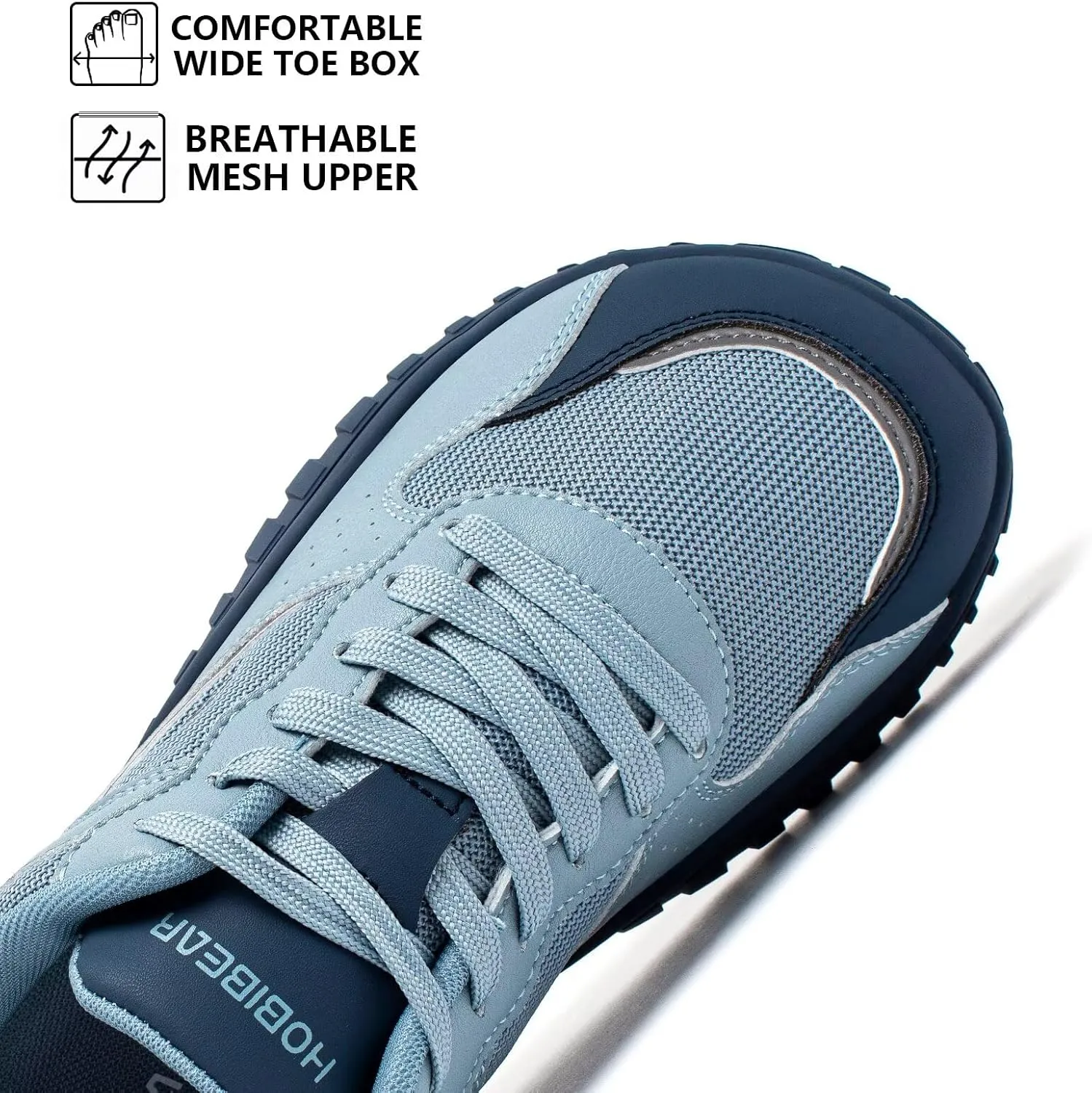 HOBIBEAR Mens Barefoot Shoes | Wide Toe Box | Comfortable Trail Running Sneaker