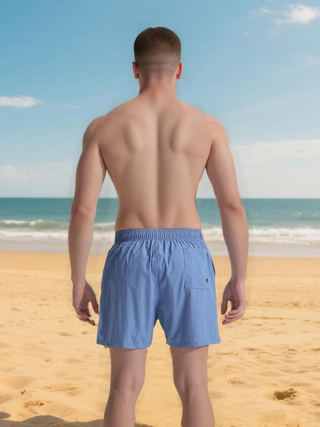 JIHUILAI Mens Swim Trunks Quick Dry Swim Shorts with Mesh Lining Beach Shorts Bathing Suits