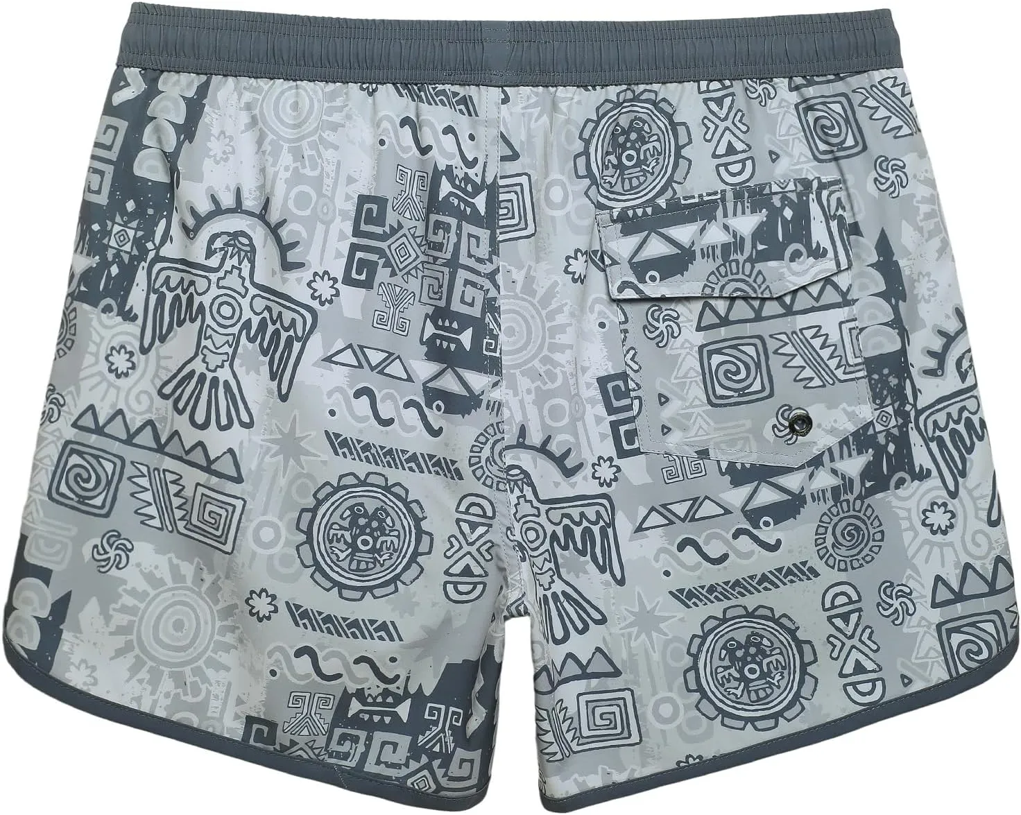 maamgic Mens Swim Trunks Retro Swim Shorts 4 Way Stretch with Mesh Vintage 80s 90s Quick Dry Swimsuits Board Shorts