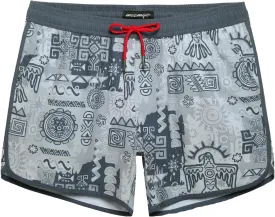 maamgic Mens Swim Trunks Retro Swim Shorts 4 Way Stretch with Mesh Vintage 80s 90s Quick Dry Swimsuits Board Shorts