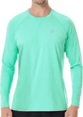 Roadbox UPF 50  Sun Shirts for Men, UV Protection Long Sleeve Swim Shirt, Lightweight Rash Guard for Fishing Hiking Running