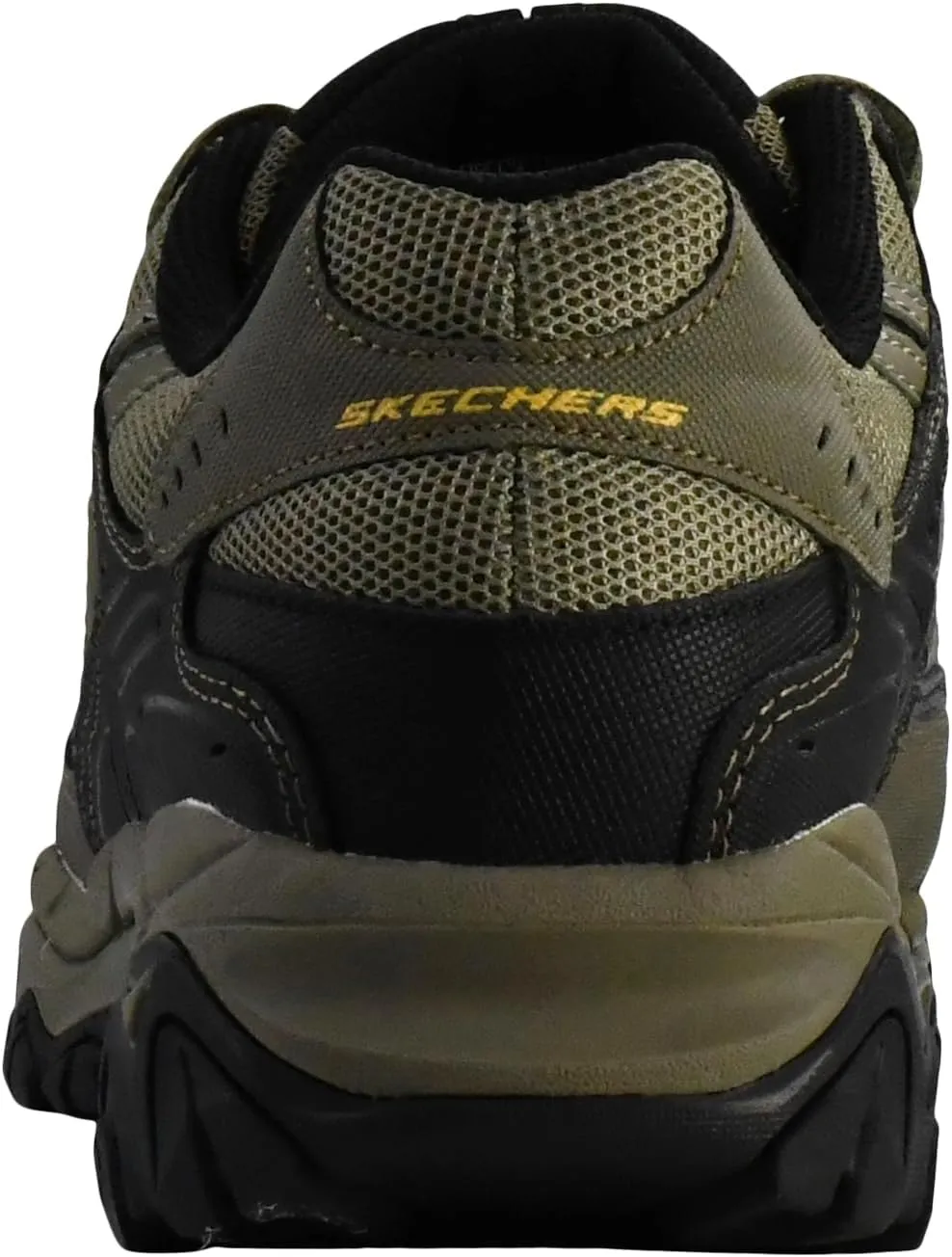 Skechers Men's Afterburn M. Fit Fashion Sneakers ?C Leather Upper, Memory Foam Insole, Rubber Outsole
