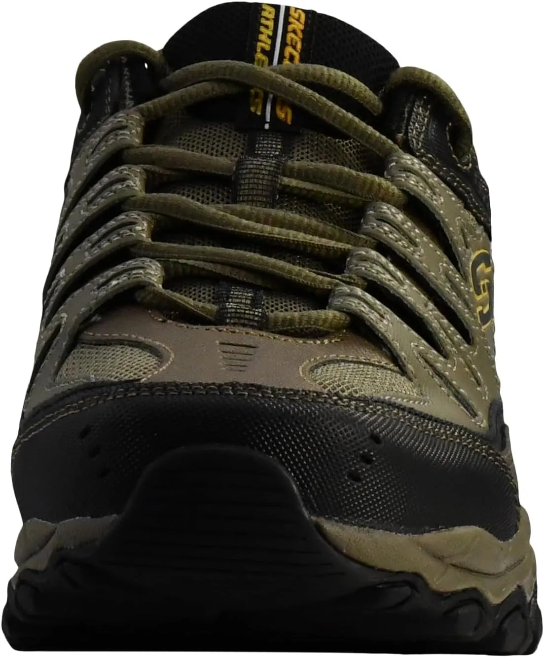Skechers Men's Afterburn M. Fit Fashion Sneakers ?C Leather Upper, Memory Foam Insole, Rubber Outsole