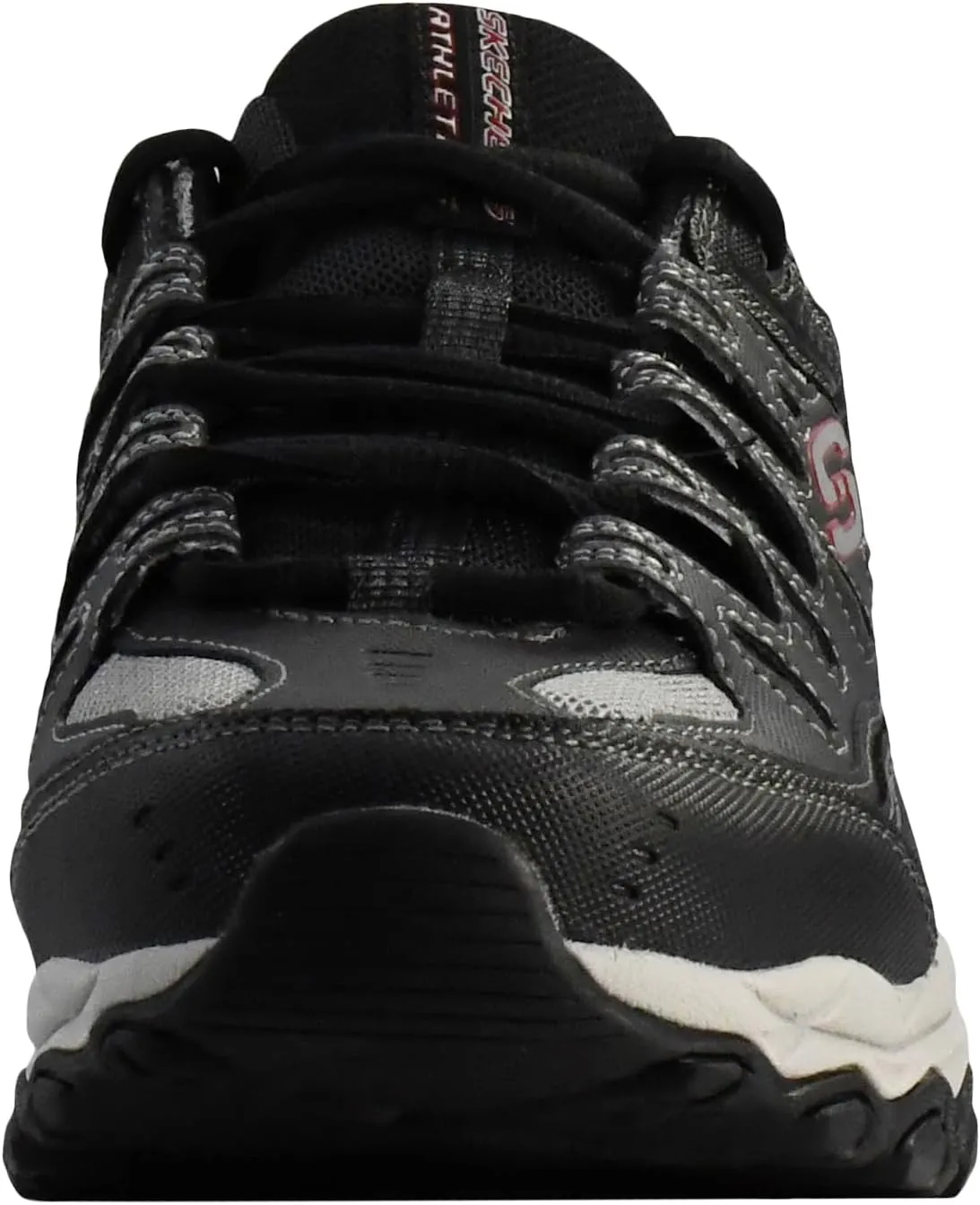 Skechers Men's Afterburn M. Fit Fashion Sneakers ?C Leather Upper, Memory Foam Insole, Rubber Outsole