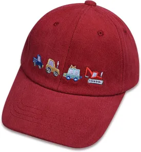 ZGDG Kids Boys Girls Baseball Cap Toddler Embroidery Car Trucker Hat Adjustable Washed Vintage Sun Fishing Hat for 3-8 Years