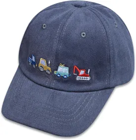 ZGDG Kids Boys Girls Baseball Cap Toddler Embroidery Car Trucker Hat Adjustable Washed Vintage Sun Fishing Hat for 3-8 Years