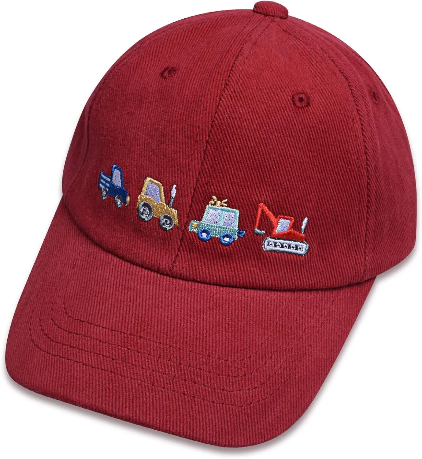 ZGDG Kids Boys Girls Baseball Cap Toddler Embroidery Car Trucker Hat Adjustable Washed Vintage Sun Fishing Hat for 3-8 Years